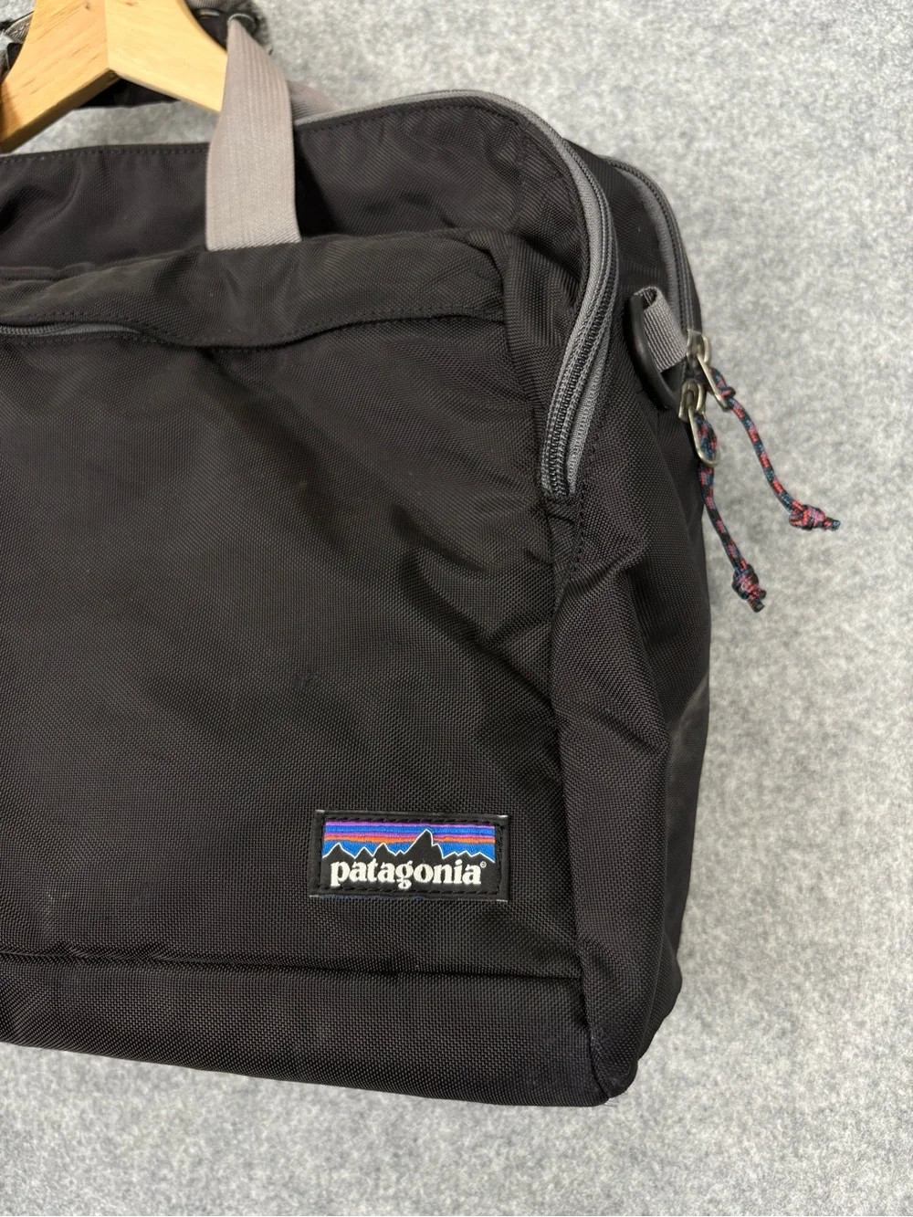 Patagonia Black Laptop Travel Briefcase Messenger Carry On Bag